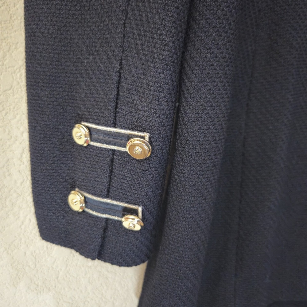 Vtg St John Blazer Womens 10‎ Military Old Money Equestrian Structure Classy - Picture 5 of 10